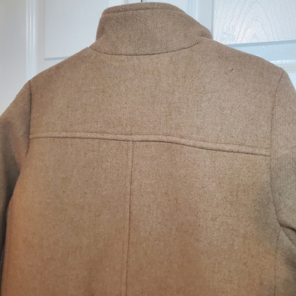 J. Crew Factory NWT Wool Blend City Coat Tan Sz 12P - Picture 6 of 11